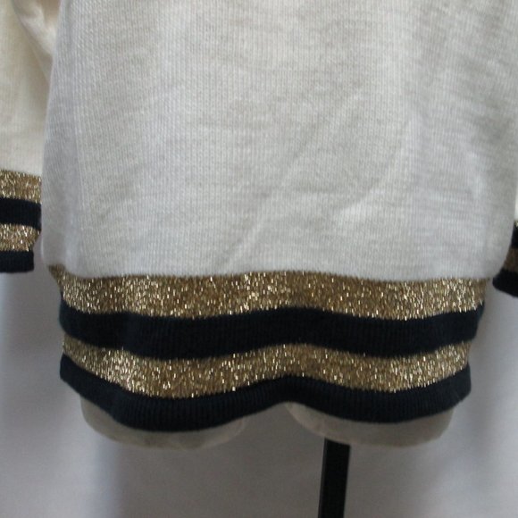 Amoda Vintage Nautical embroidered beaded Anchor Sweater Size Sz X Large XL - Picture 8 of 14